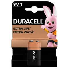 DURACELL ALCALINE BATTERIE 9V X1