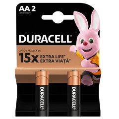 DURACELL ALCALINE BATTERIES AA X2