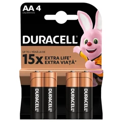 DURACELL ALCALINE BATTERIES AA X4