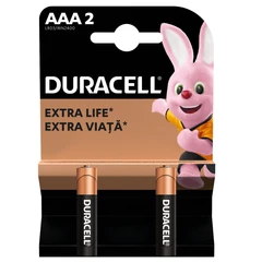 DURACELL ALCALINE BATTERIES AAA X2