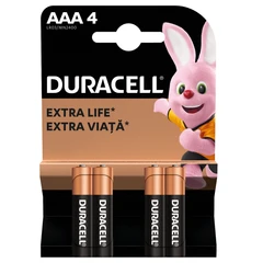 DURACELL ALCALINE BATERIES AAA X4