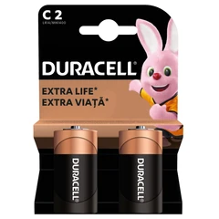 DURACELL ALCALINE BATTERIES C X2