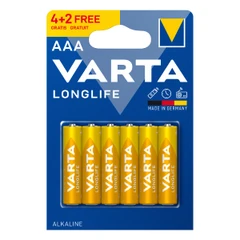 VARTA ALKALINE LONGLIFE AAA 1,5V X 4+2