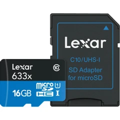 LEXAR HP MSDHC 16GB 633X