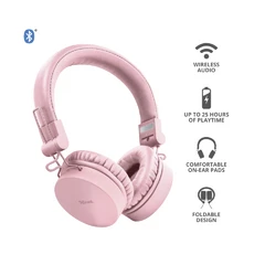 TRUST TONES 23910 BT HEADPHONES PINK