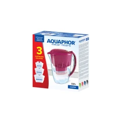 AQUAPHOR ДЖАСПЪРТ КАНА С 3 ФИЛТ ЧЕРВЕНА