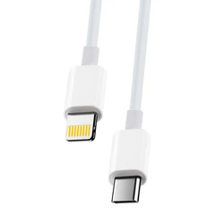 MAXLIFE КАБЕЛ USB TYPE-C LIGHTNING 20W 1M БЯЛ