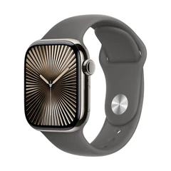 APPLE WATCH 10 42MM CELL NATURAL TIT STONE GREY SPORT-M/L