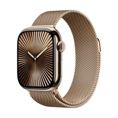 APPLE WATCH 10 42MM CELL GOLD TIT GOLD MILANESE LOOP