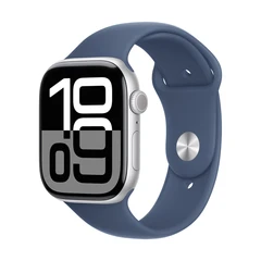 APPLE WATCH 10 46MM CELL SILVER ALL DENIM SPORT-M/L