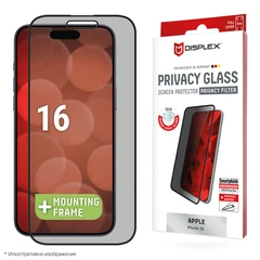 DISPLEX 02016 IPHONE 16 REAL GLASS FULL COVER 3D PRIVACY