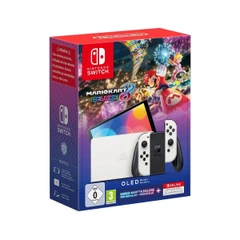 NINTENDO SWITCH OLED WHITE+MARIO KART 8