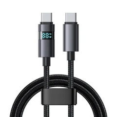 XMART USB TYPE-C CABLE TO TYPE-C H. LED PD100W  1.2M BLACK