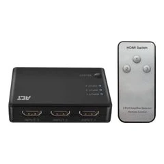 ACT HDMI SWITCH 3ПОРТ СУИЧ USB ДИСТАНЦИОННО 4K 60HZ