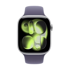 APPLE WATCH 11 42MM CELL SILVER/PURPLE FOG SPORT BAND-S/M