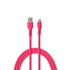 COLORUM КАБЕЛ USB-A - USB-C 1.8M 3A  ЦВЯТ МАГЕНТА