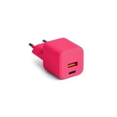 COLORUM ЗАРЯДНО USB-A + USB-C PD 30W ЦВЯТ МАГЕНТА