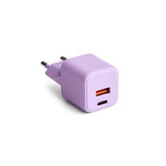 COLORUM ЗАРЯДНО USB-A + USB-C PD 30W ЦВЯТ ЛАВАНДУЛА