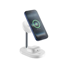 CELLULARLINE БЕЗЖИЧНА ЗАРЯДНА СТАНЦИЯ MAG DUO 2В1 QI2 25W