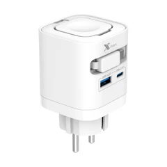XMART WALL USB/TYPE-C CHARGER+RETR CABLE/APPLE WATCH 65W W