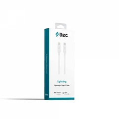 TTEC TYPE-C - LIGHTNING FAST CHARGING CABLE 150CM  WHITE