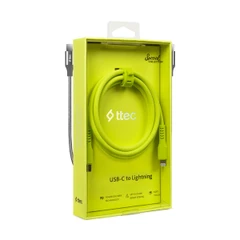 TTEC КАБЕЛ USB-C/LIGHTNING CHARGE/DATA CABLE 1.2M NEON Y
