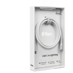 TTEC USB-C TO USB-C 60W PD 1.2M WHITE