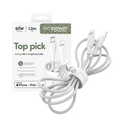 EMPOWER BY PANZERGLASS USB-C TO LIGHTNING 60W 1.2M SILVER
