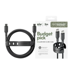 EMPOWER BY PANZERGLASS USB-C TO USB-C 60W 2M BLACK