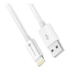 FORCELL КАБЕЛ USB-А КЪМ LIGHTENING MFI 12W СИЛИКОН 1М БЯЛ