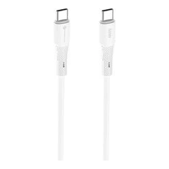 FORCELL КАБЕЛ USB-C КЪМ USB-C QC4.0 PD 60W СИЛИКОН 1М БЯЛ