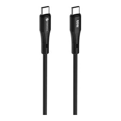 FORCELL КАБЕЛ USB-C КЪМ USB-C QC4.0 PD 60W СИЛИКОН 1М ЧЕРЕН