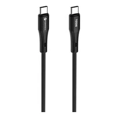 FORCELL КАБЕЛ USB-C КЪМ USB-C QC4.0 100W СИЛИКОН 1М ЧЕРЕН