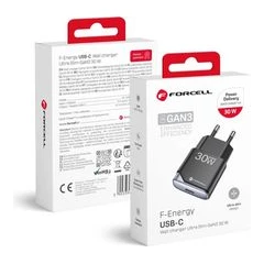 FORCELL ЗАРЯДНО 220V GAN 3 ULTRA SLIM 1XUSB-C QC 30W