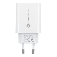 FORCELL ЗАРЯДНО 220V PD USB-C+КАБЕЛ USB-C/LIGHTENING 20W