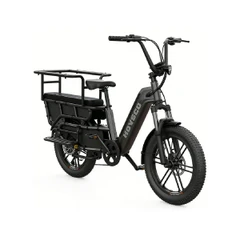 HOVSCO E-BIKE HOVCART AIR FAT 20'' DARK GREY 15AH CARGO BIKE