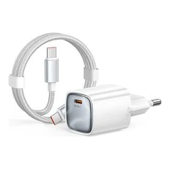 XMART TYPE-C CHARGER PD 65W GAN + C/C CABLE 240W WHITE
