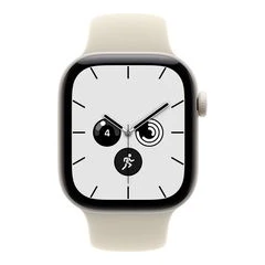 APPLE WATCH 12 CELL 42MM PEARL WHITE CERAMIC/SAND SPORT M/L