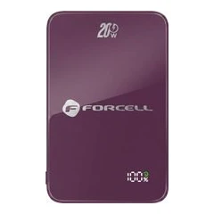 FORCELL LUXE ВЪНШНА БАТЕРИЯ SLIM MAGSAFE 10000MAH БОРДО