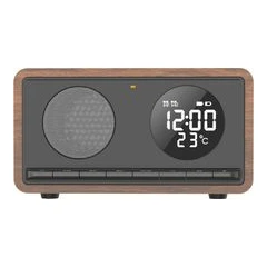 MANTA RIMINI RADIO CLOCK BLACK