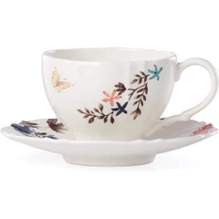LENOX 890727 SPRIG&VINE WH К-КТ ЧАША С ЧИНИЯ ЗА ЧАЙ 200МЛ