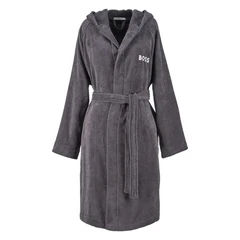 HUGO BOSS 1011421 PLAIN GRAPHNH  BATHROBE S