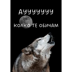 CRAZY STORE КАРТИЧКА АУУ КОЛКО ТЕ ОБИЧАМ