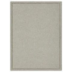 Детски Мемори Килим GINGER HOME LOLLA, 150 × 200 см, 3,5 см Дебелина, Кадифено Мек Водоустойчив Горен Слой, Мемори Пяна, Противохлъзгаща Основа, Сив