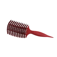 Професионална четка за разресване с естествен косъм Cocco Aura Vent Boar Brush, червена