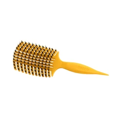 Професионална четка за разресване с естествен косъм Cocco Aura Vent Boar Brush, жълта