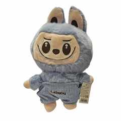 Играчка Labubu, Плюшена, Синя, 26 см