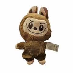 Играчка Labubu, Плюшена, Кафява/бежова, 26 см