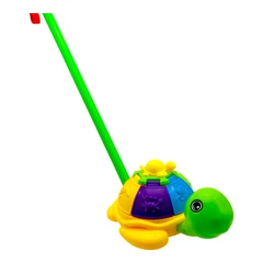 Играчка Костенурка, За бутане, Пластмасова, Многоцветна