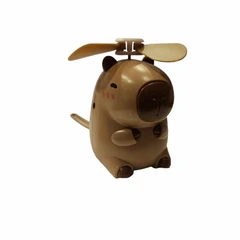 Играчка Капибара, Мини вентилатор, USB, Пластмасов, Интерактивна